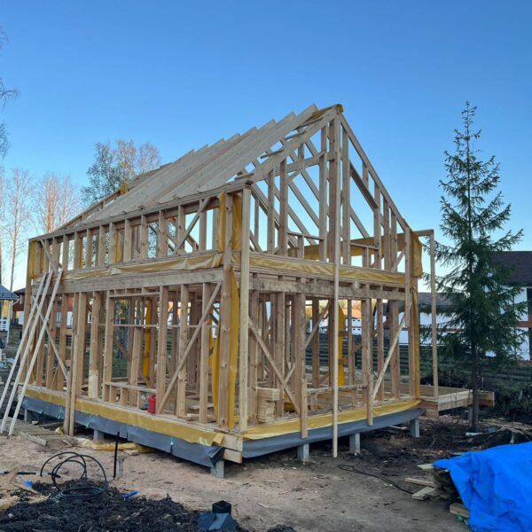 estructura casa madera